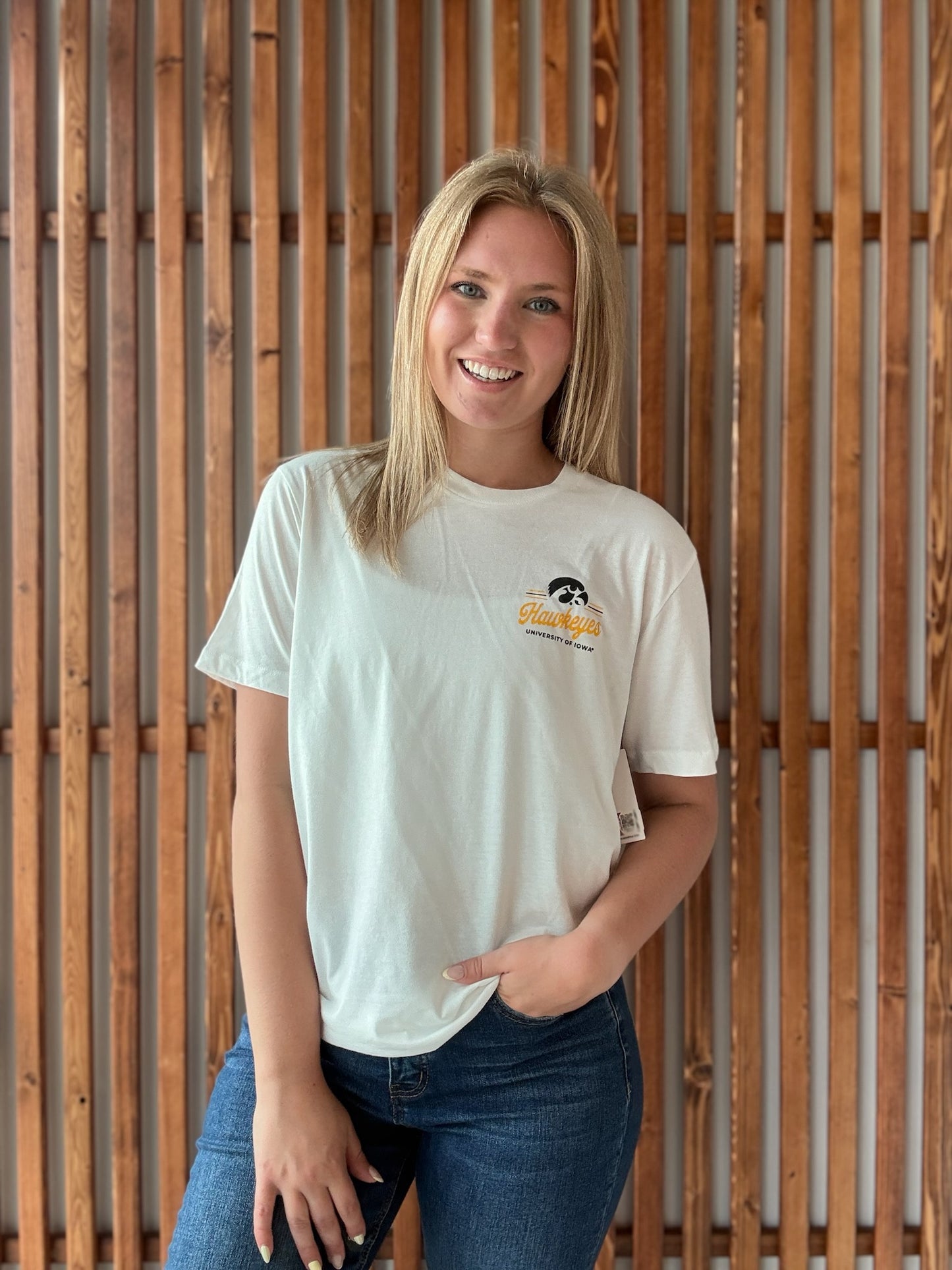 Heritage Hawkeye T-Shirt (Unisex): White