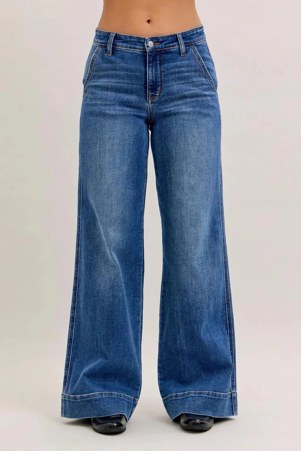 Brynn MR Trouser Retro Wide Judy Blue Jeans