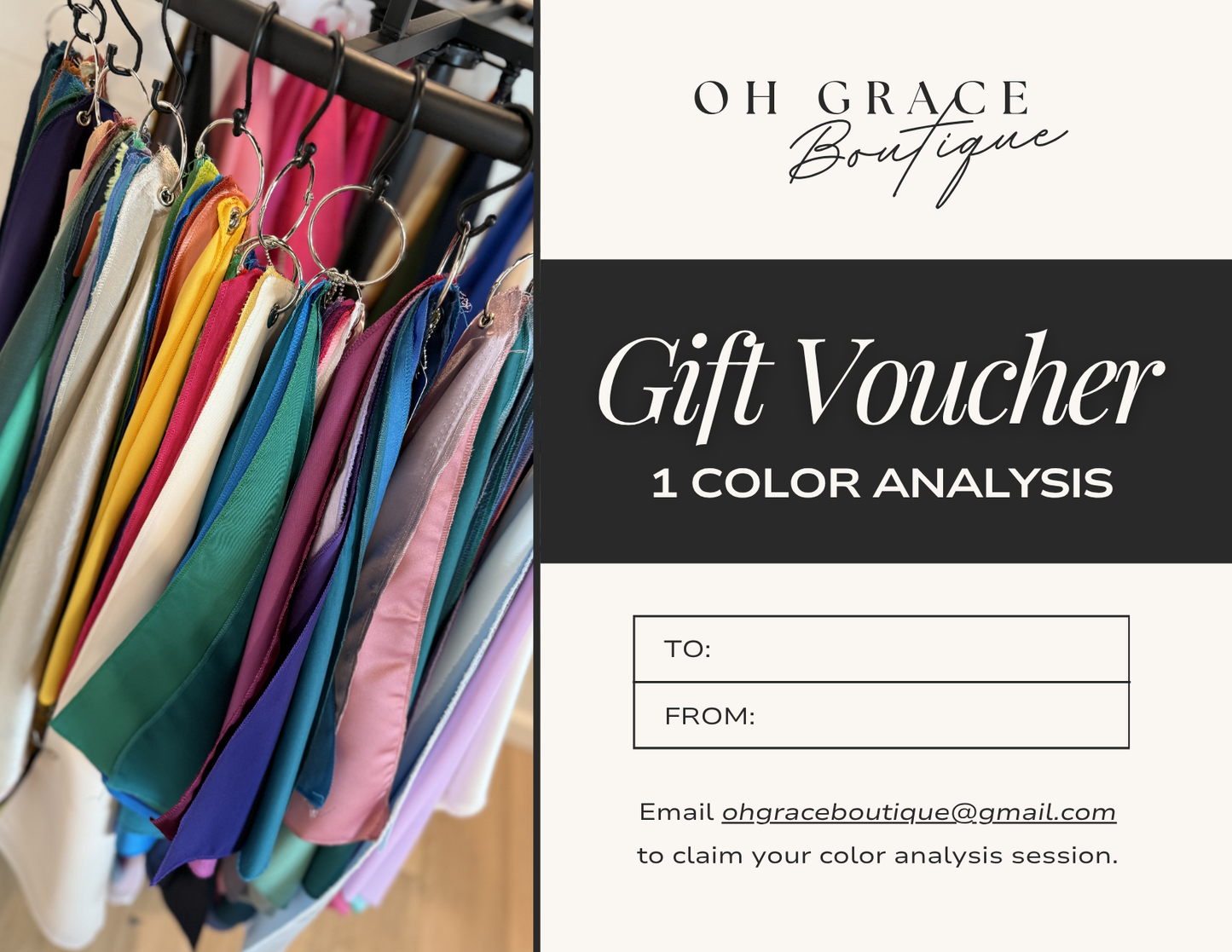 Color Analysis Gift Voucher