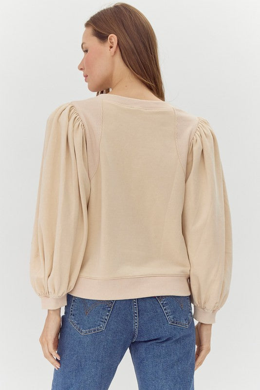 Charlotte Puff Long Sleeve - Cream