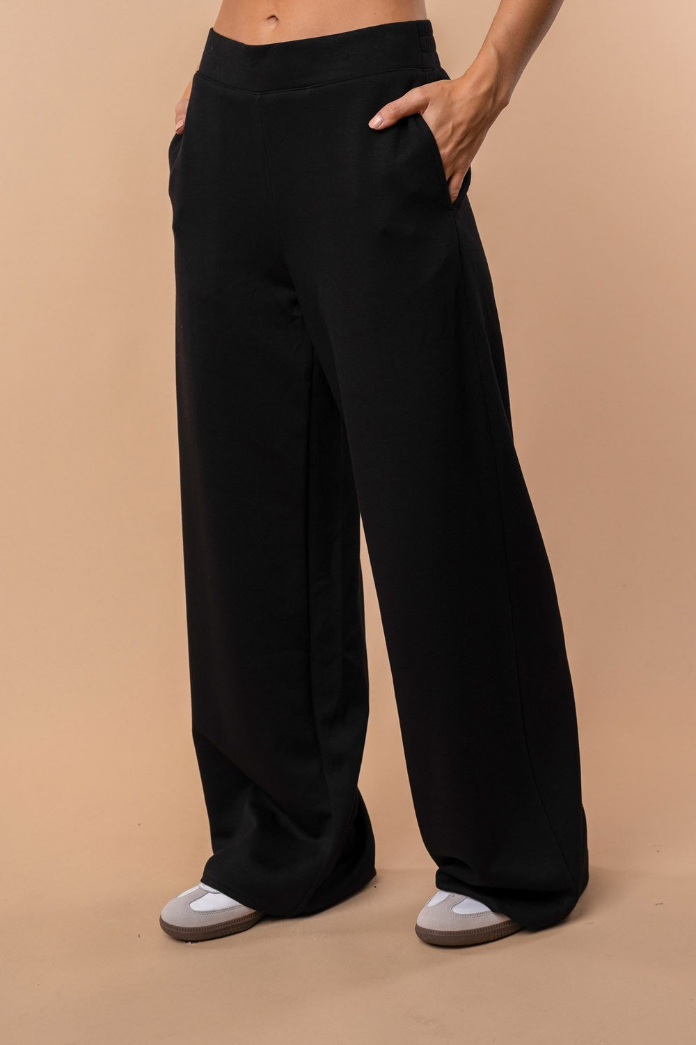 High Waisted Solid Knit Pants - FINAL SALE