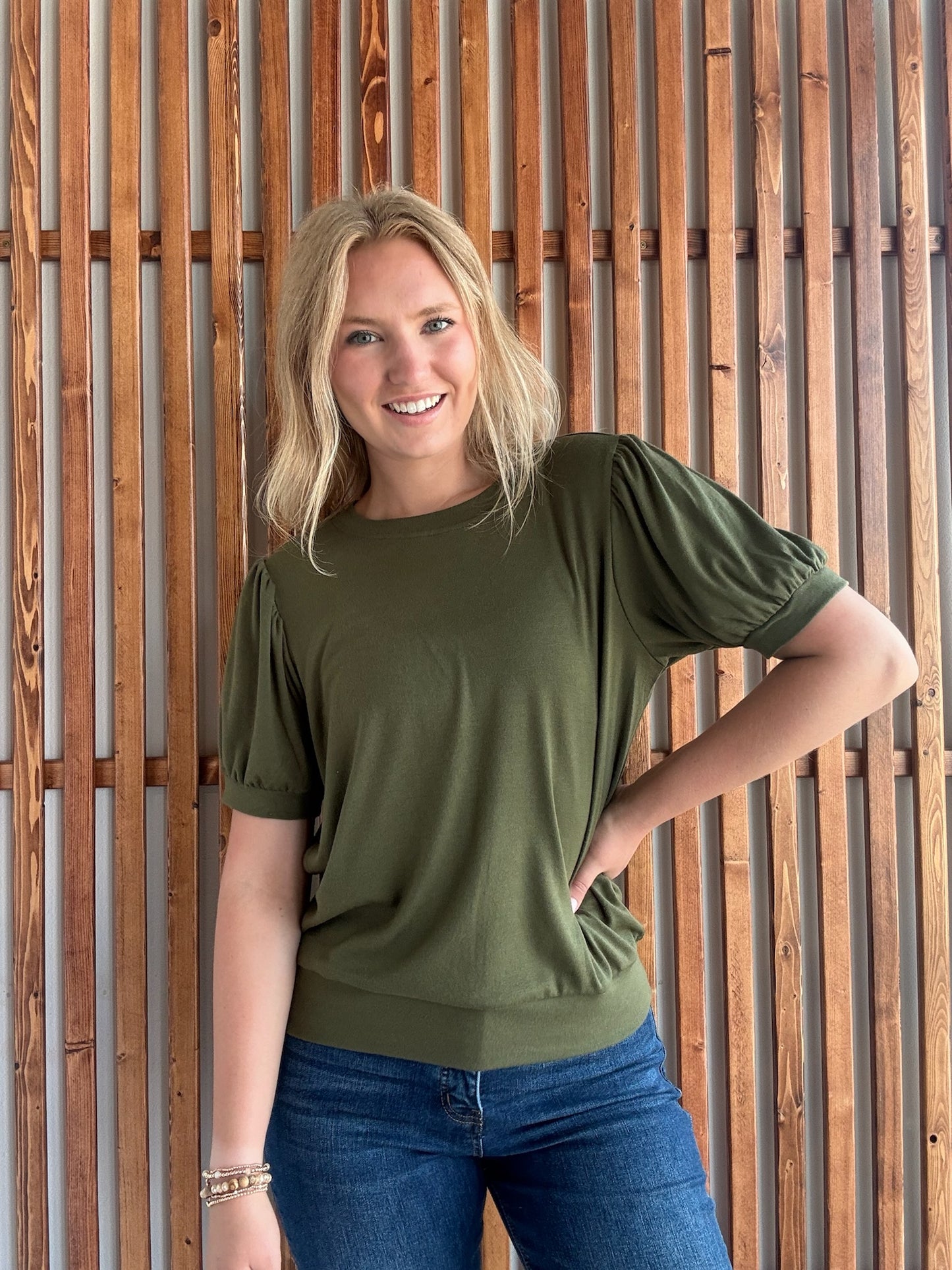 Katie Cozy Top - Olive