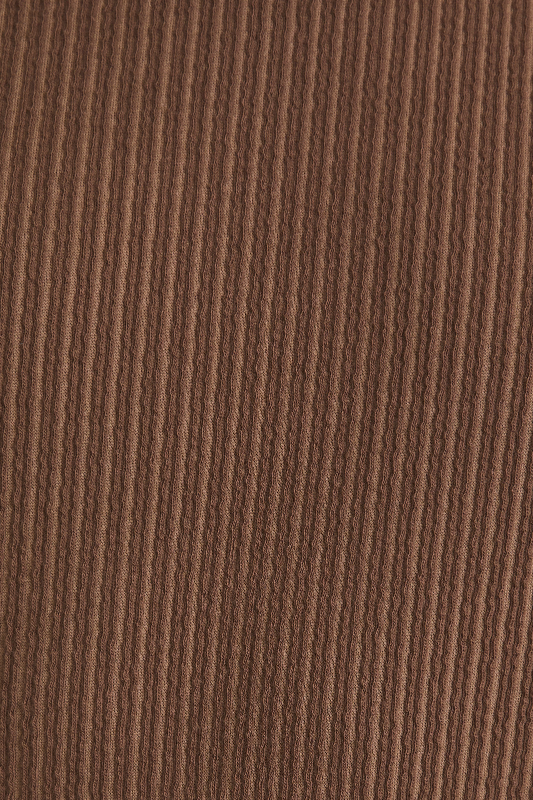 Long Sleeve Drawstring Top - Mocha