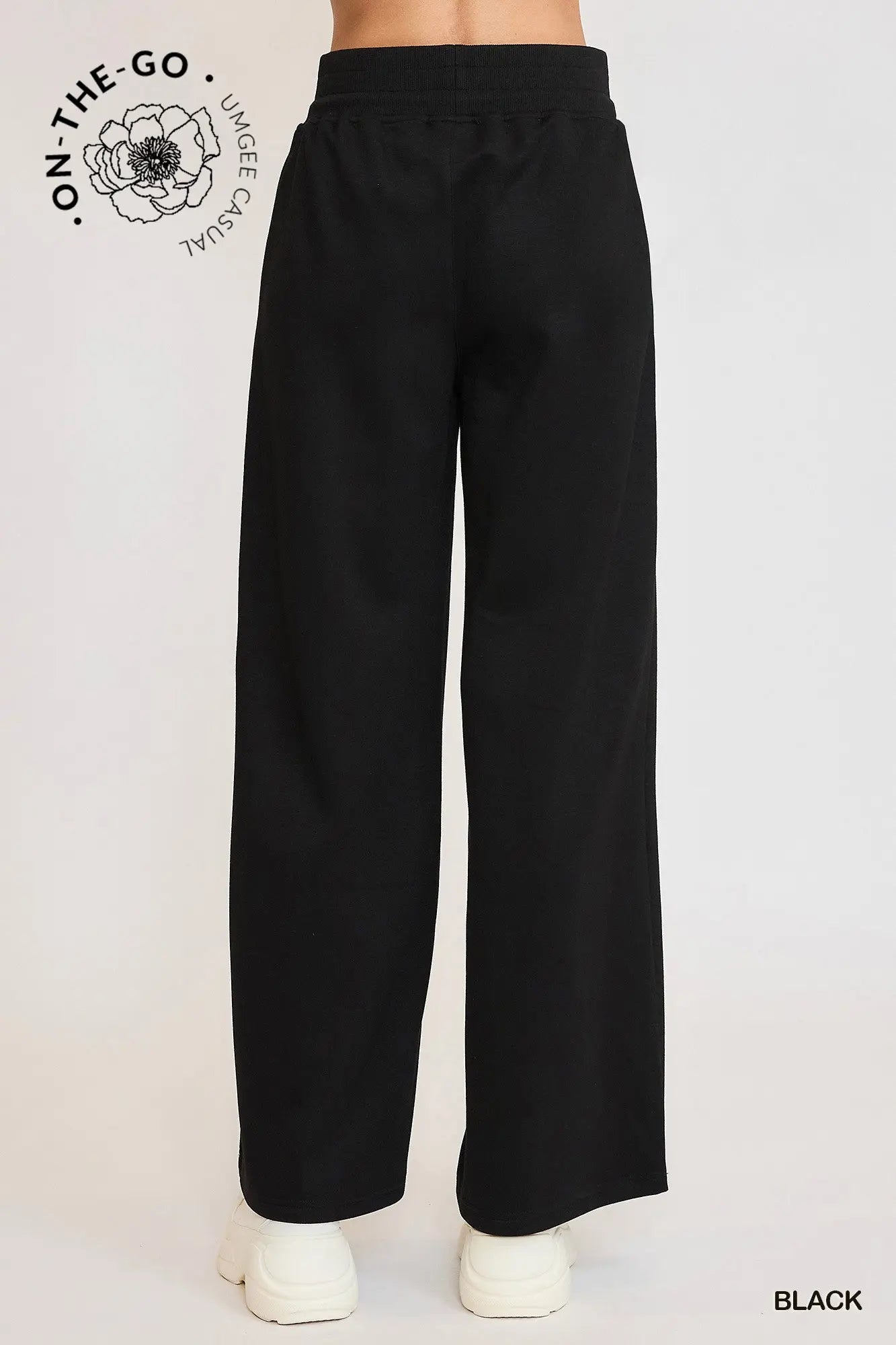 Luxeknit High Waisted Sweatpants - Black