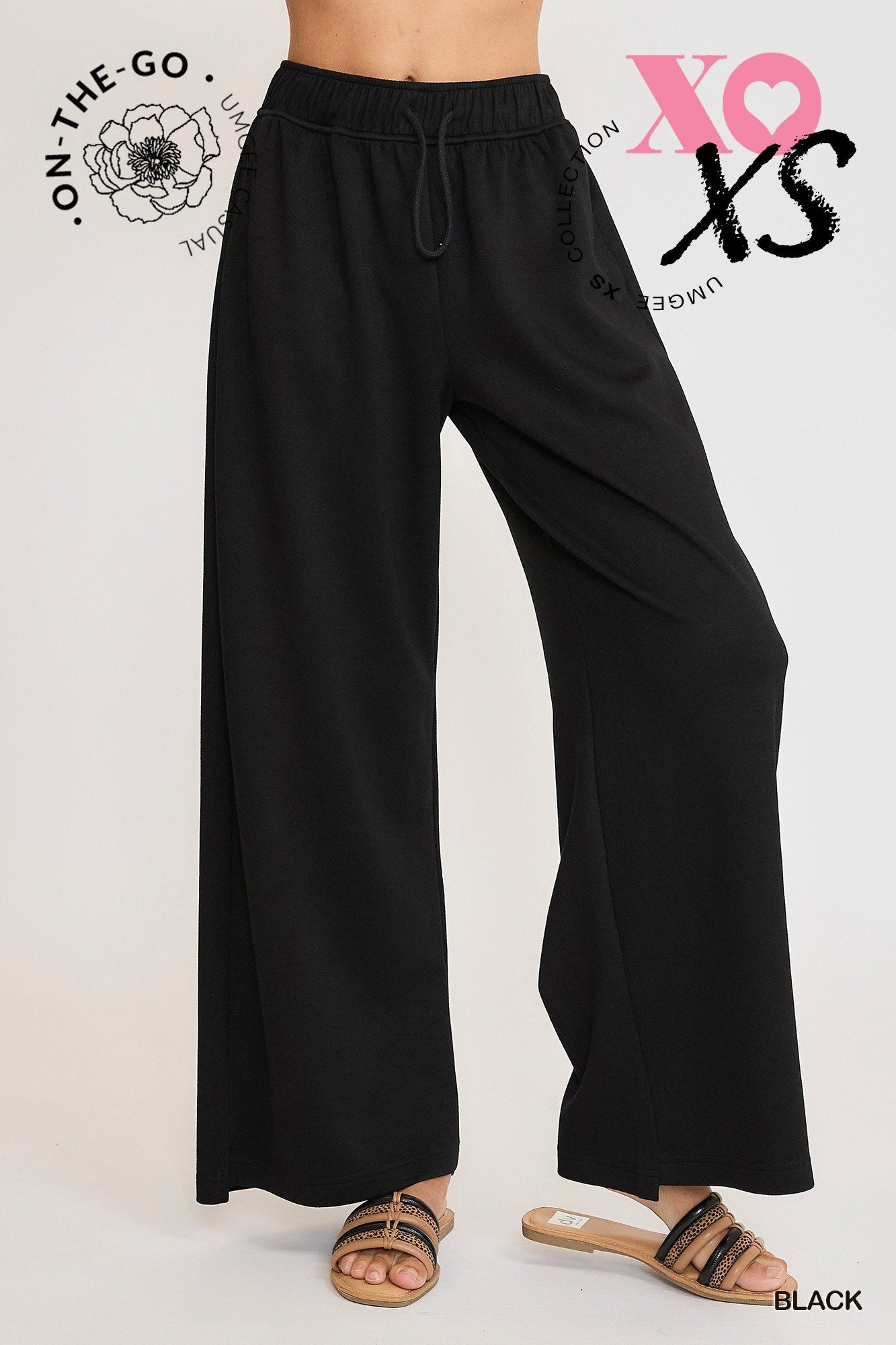 Luxeknit Pull-On Sweatpants - Black