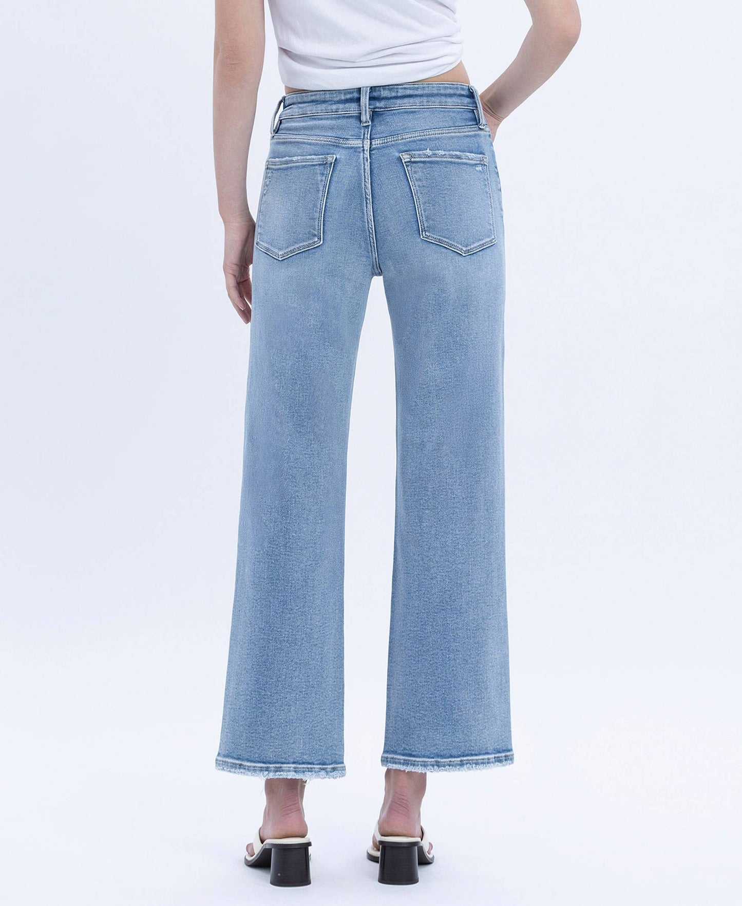 Enhance Super HR Ankle Slim Wide Vervet Jeans