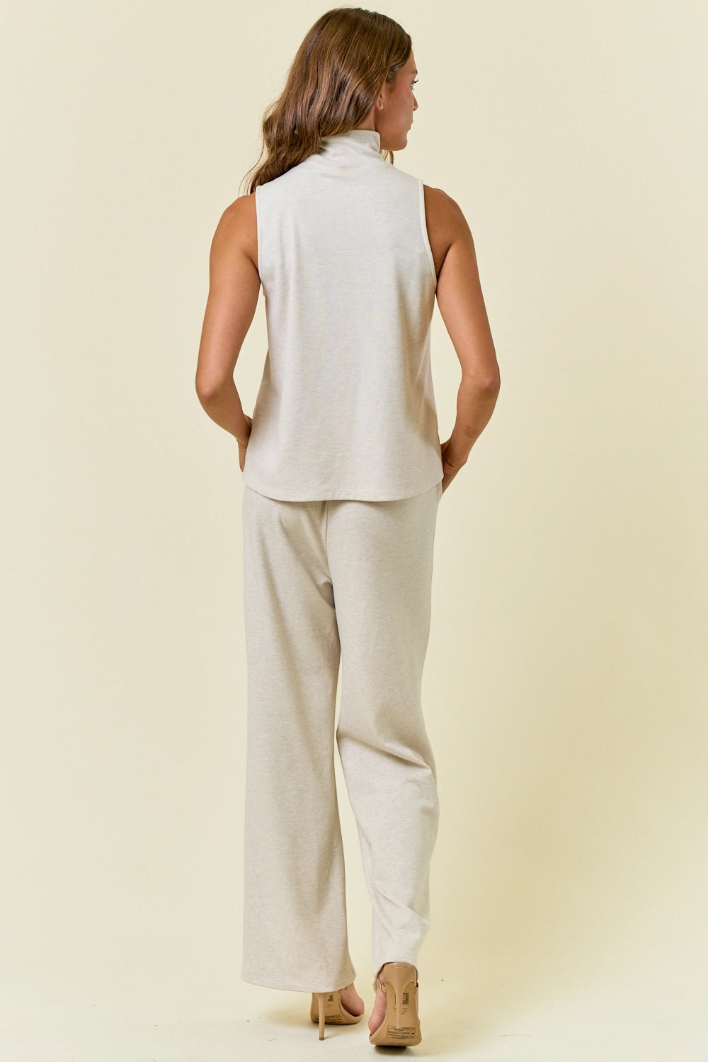 Buttery Soft Pintuck Elastic Waist Pants