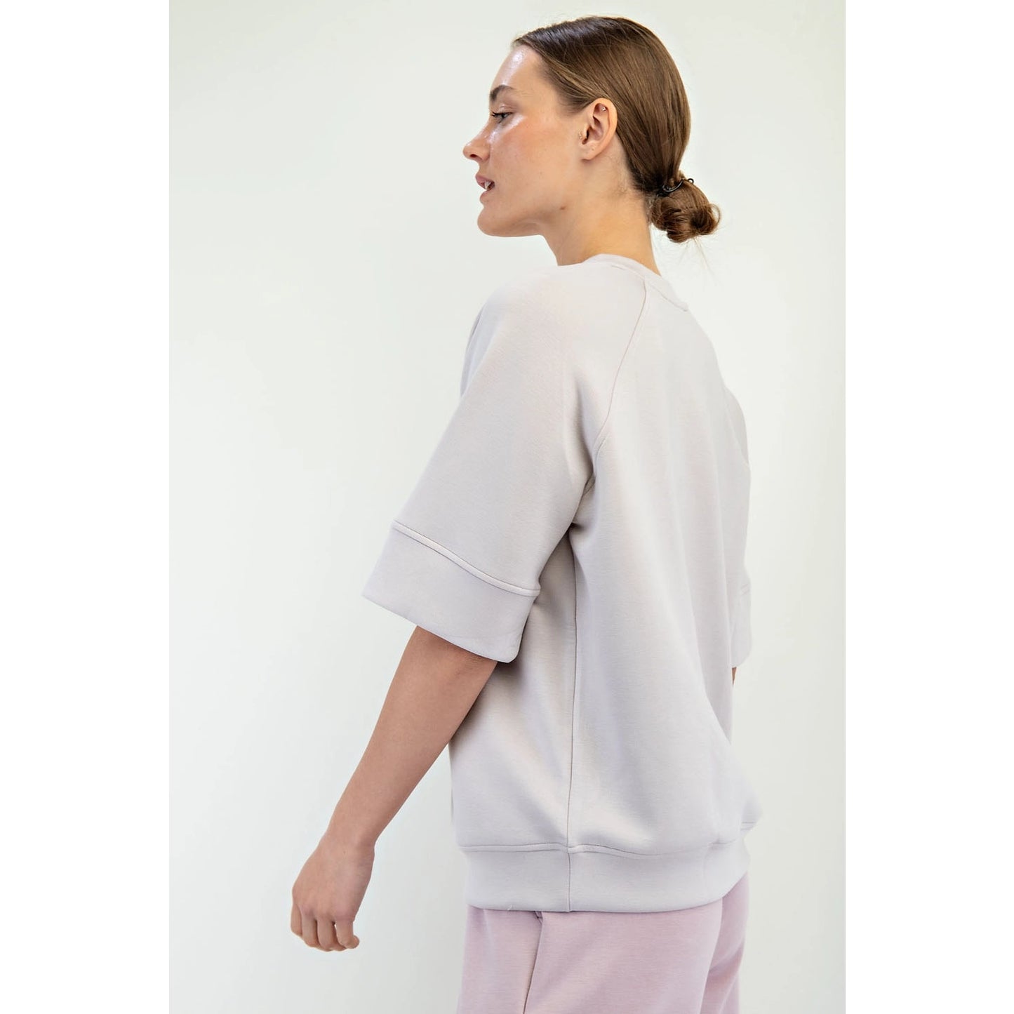 Modal Scuba Luxe Top - Mocha Cream