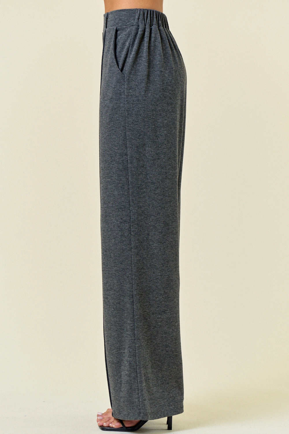 Buttery Soft Pintuck Elastic Waist Pants
