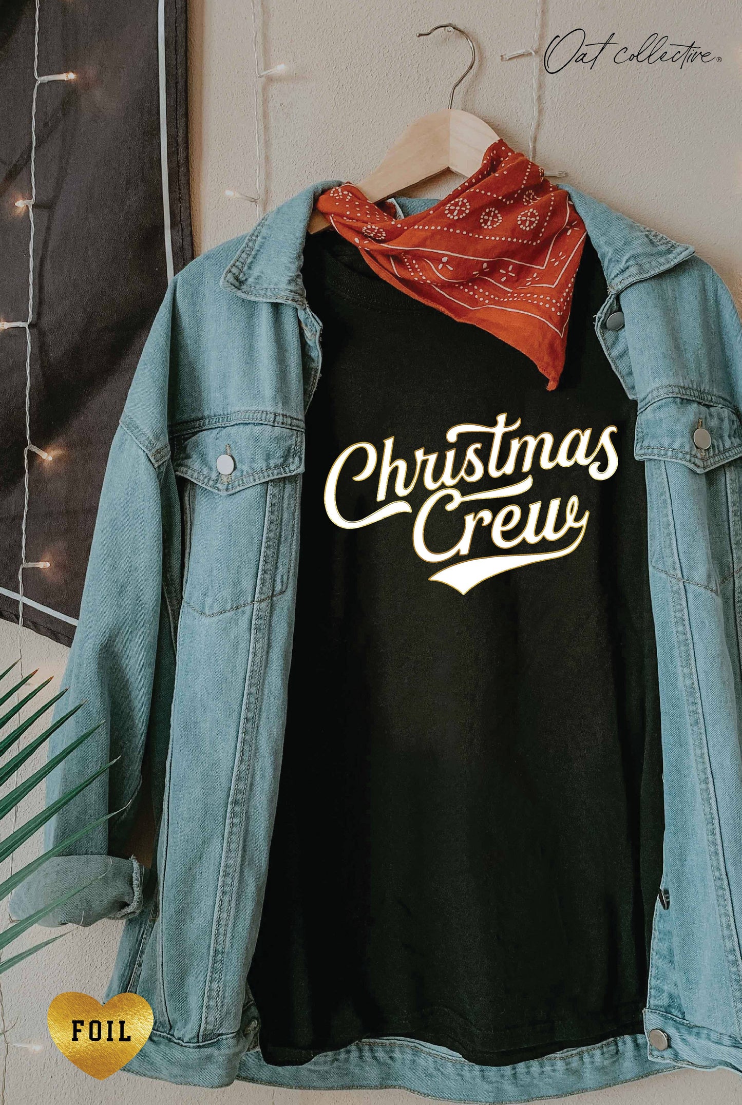 Christmas Crew Foil Graphic Tee - FINAL SALE