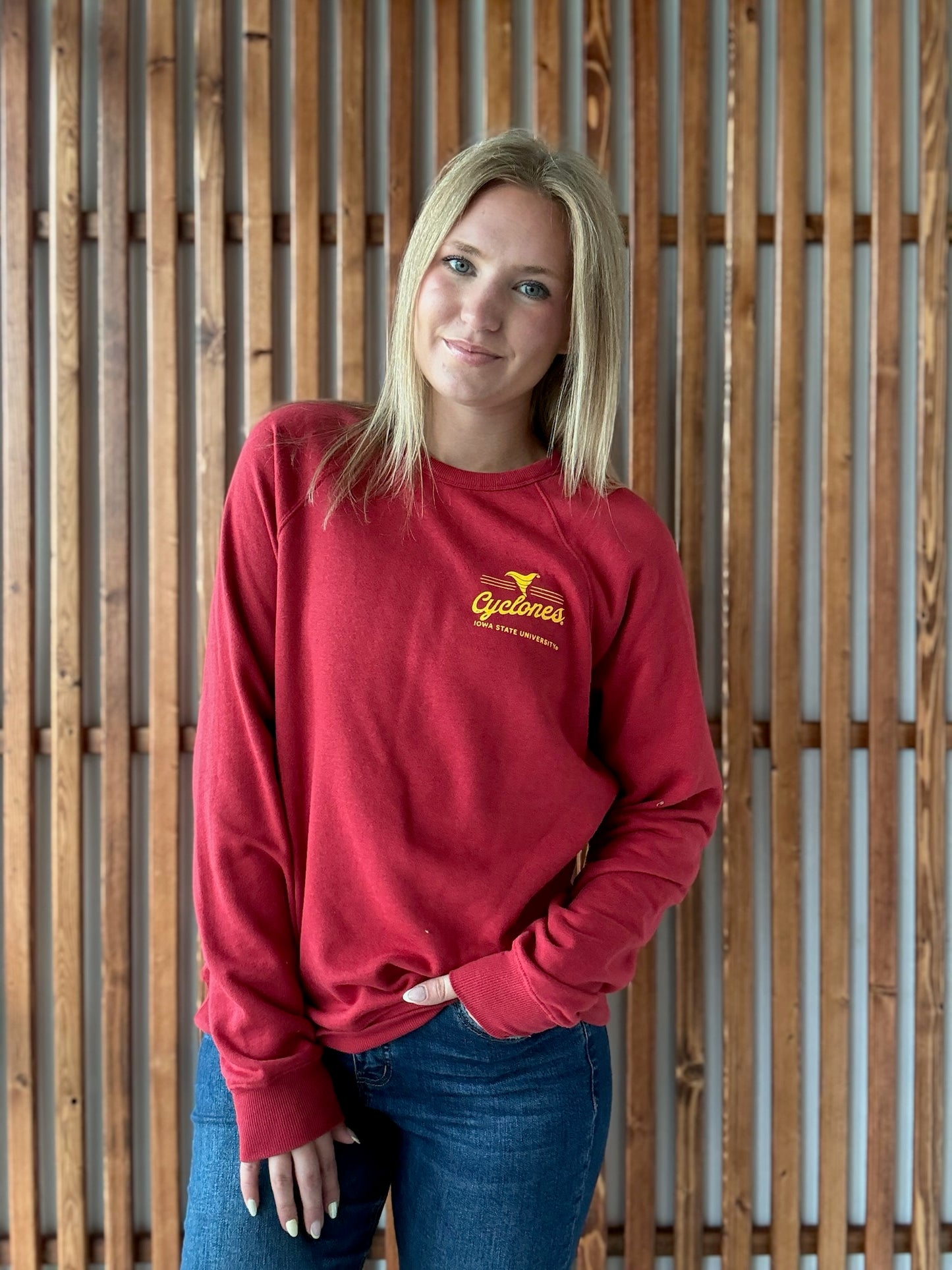 Heritage Cyclone Crewneck: Cardinal