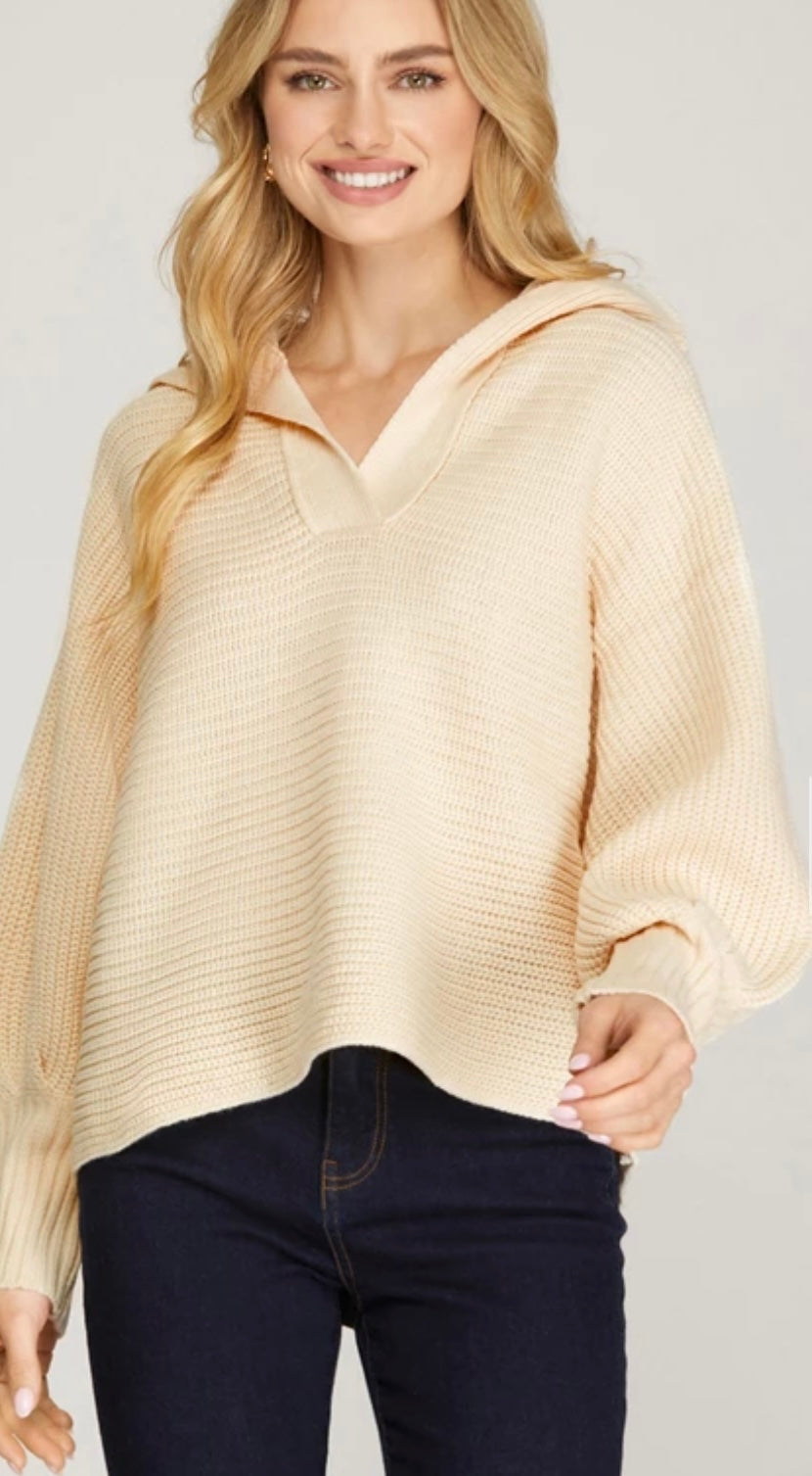 She's Powerful Sweater - Ecru