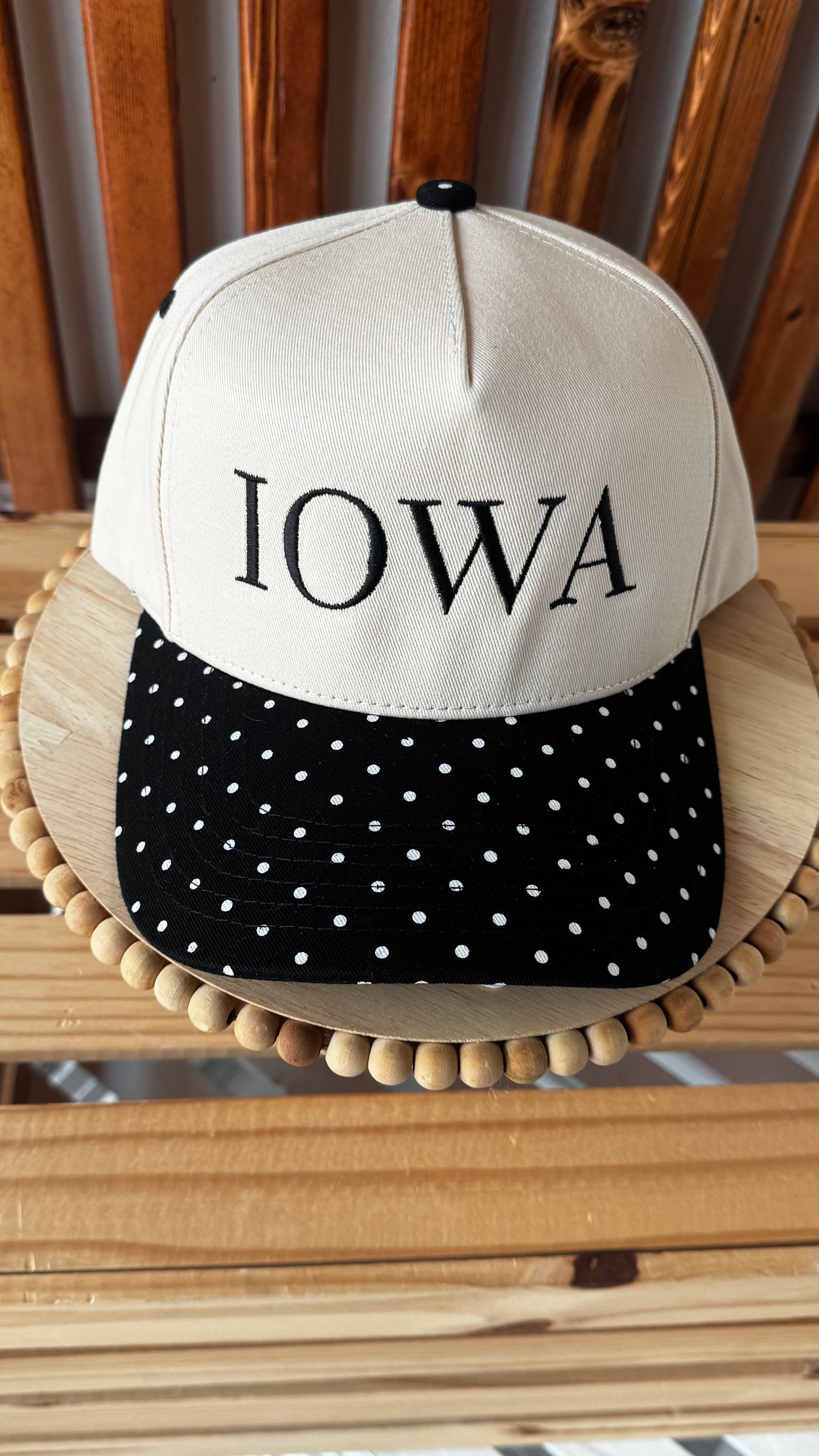 Iowa Hat: Polka Dots