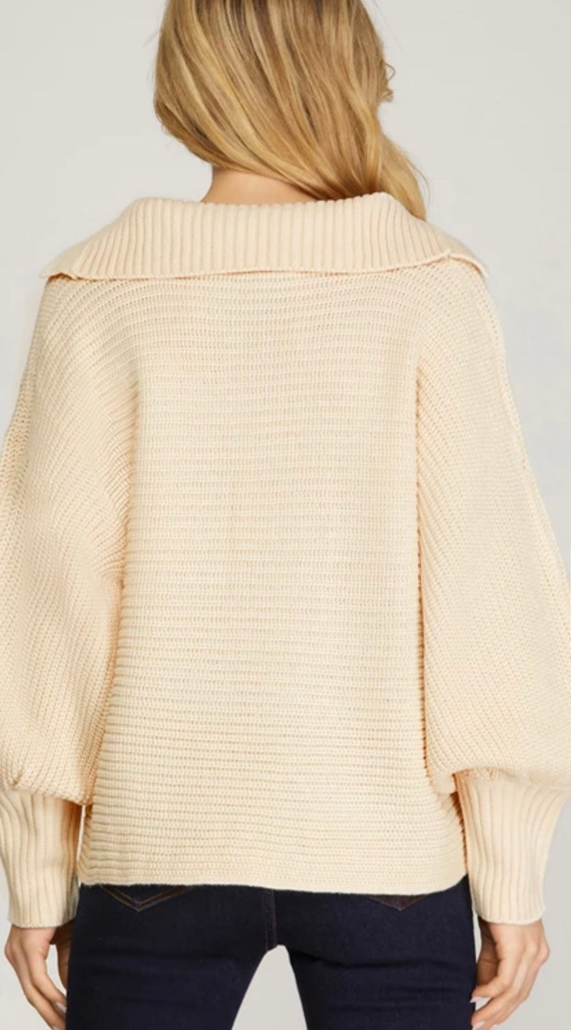 She's Powerful Sweater - Ecru