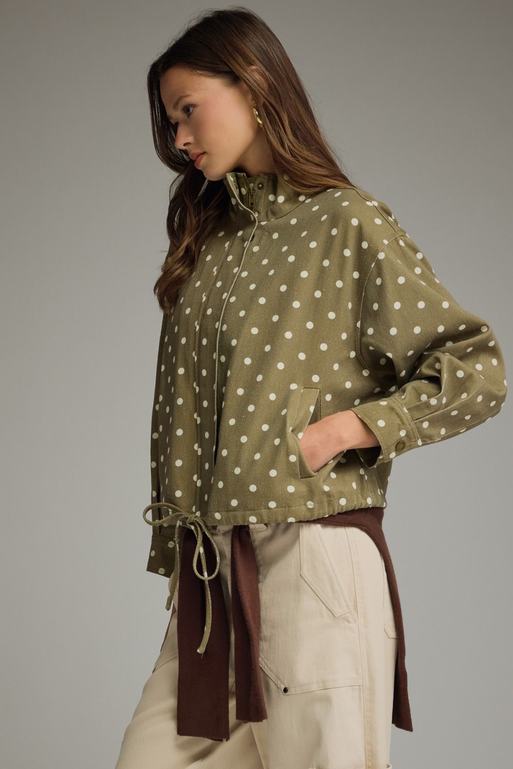 Olive Polka Dot