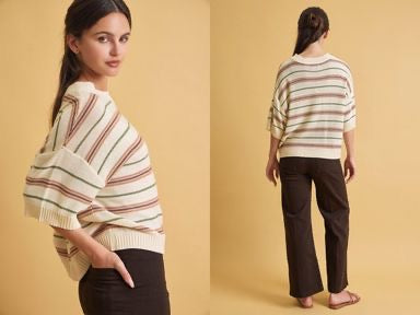 Striped Sweater Tee