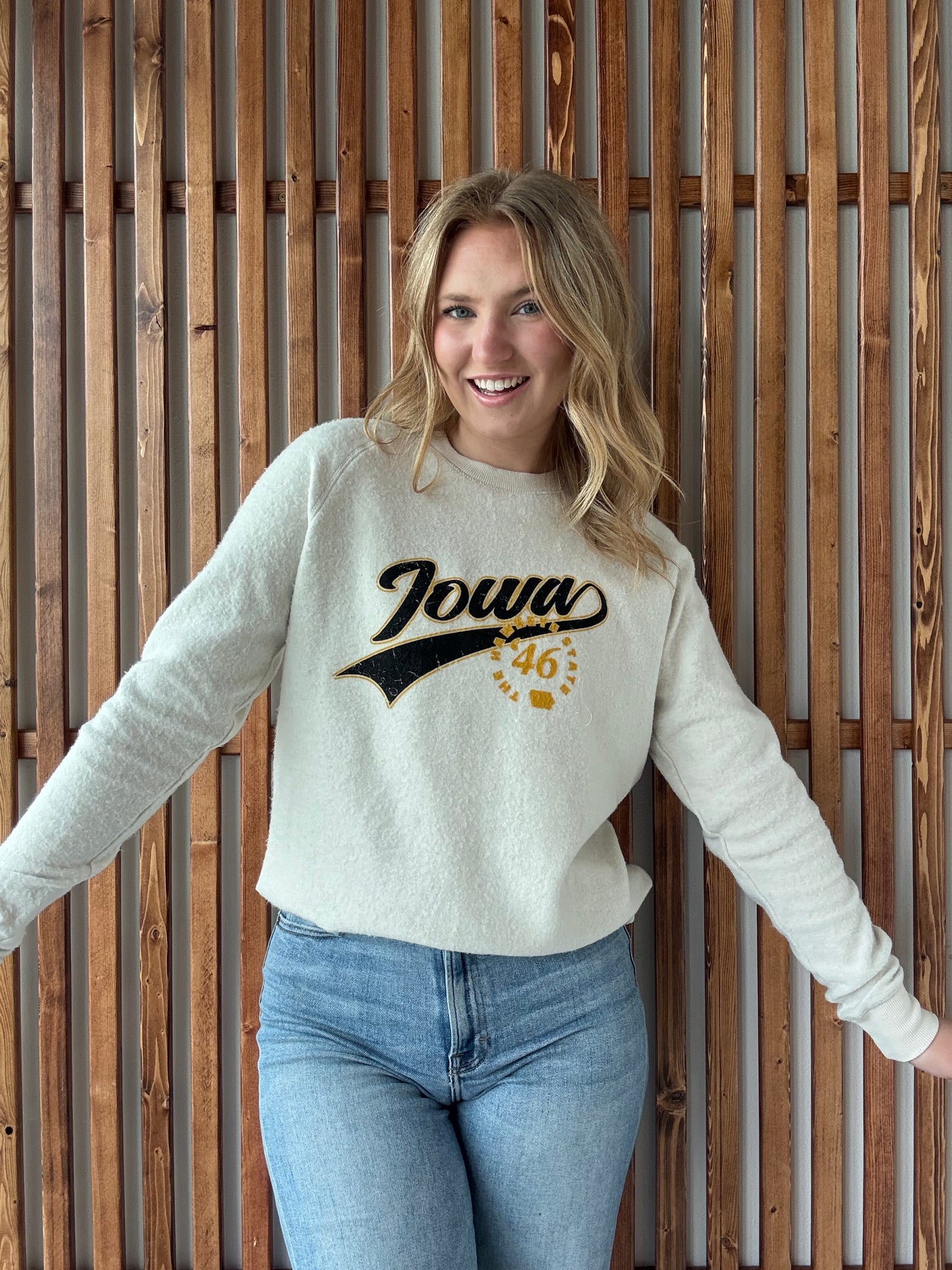 Hawkeye State '46 Inside Out Sweatshirt