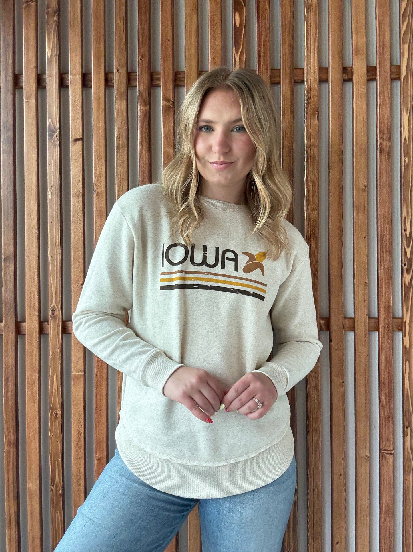 Iowa Corn Rounded Bottom Sweatshirt