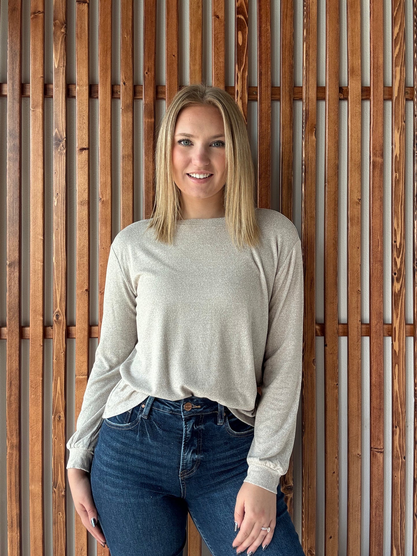 Soft Melange Long Sleeve - Ash Mocha