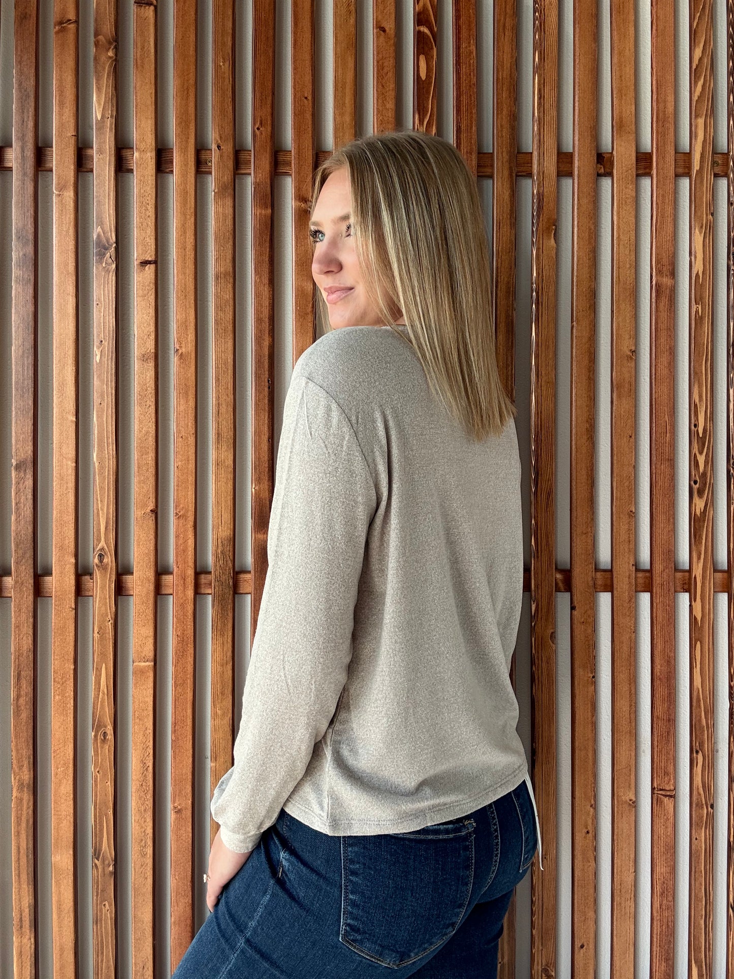 Soft Melange Long Sleeve - Ash Mocha
