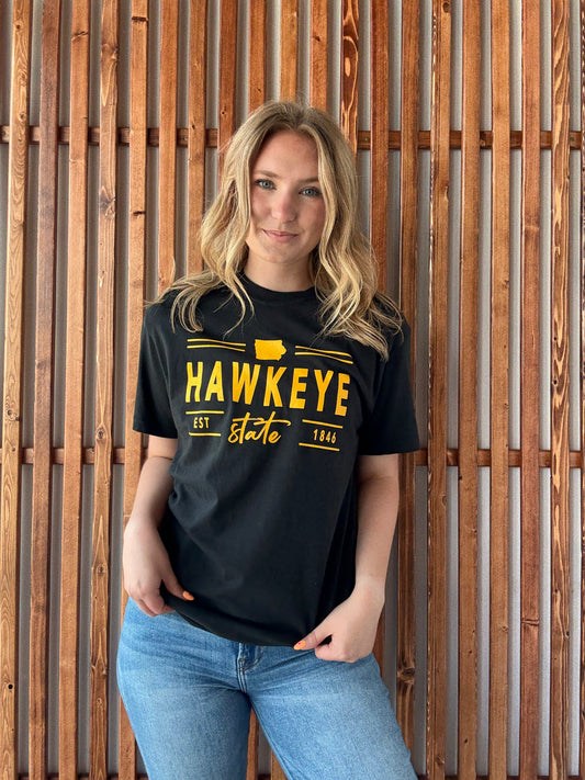 Hawkeye State Line Tee