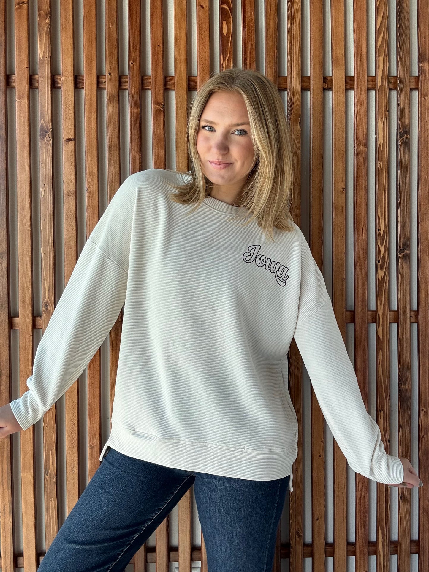 Ribbed Left Chest Iowa with Pockets