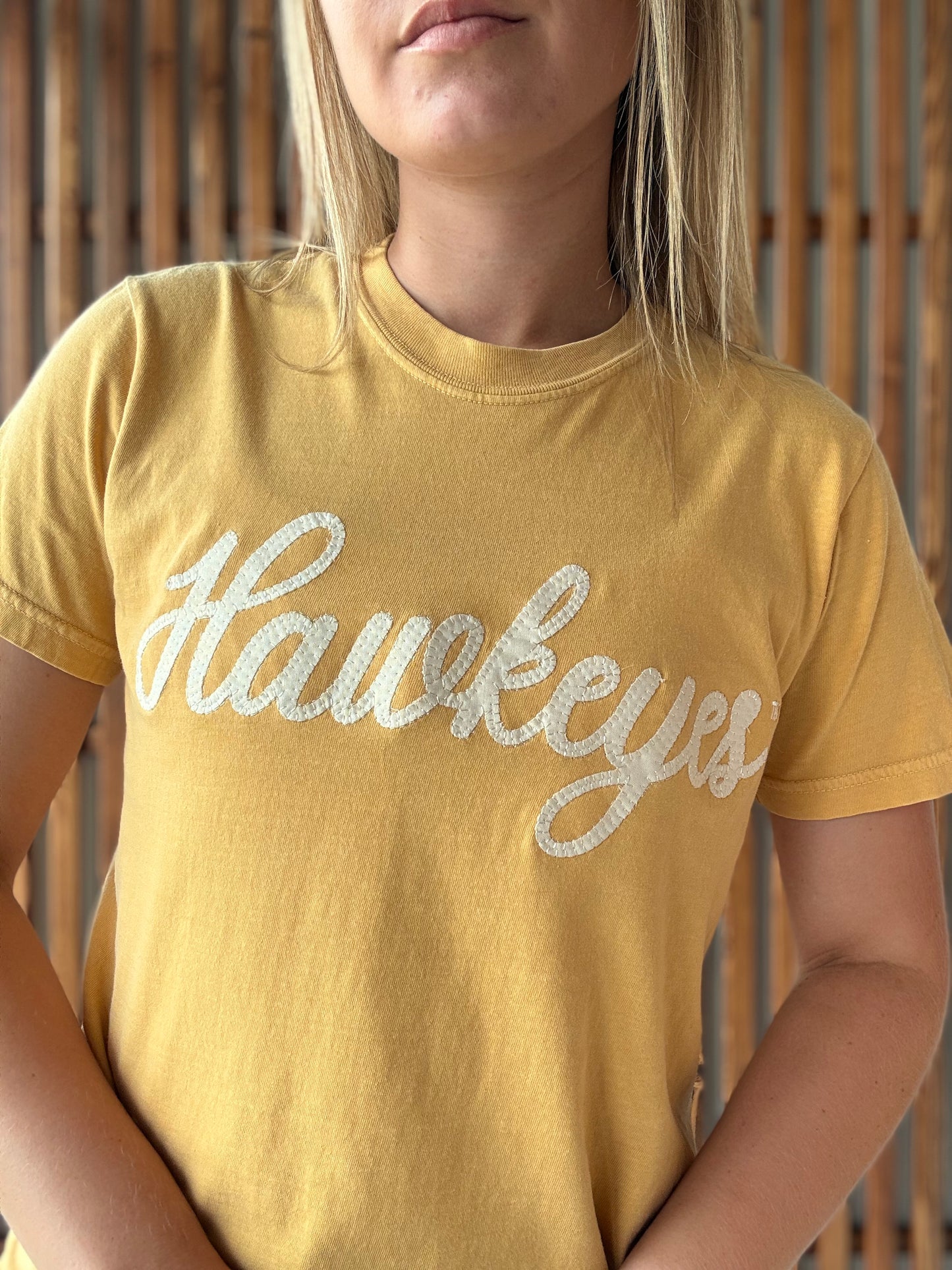 Hawkeye Forever Tee: Mustard