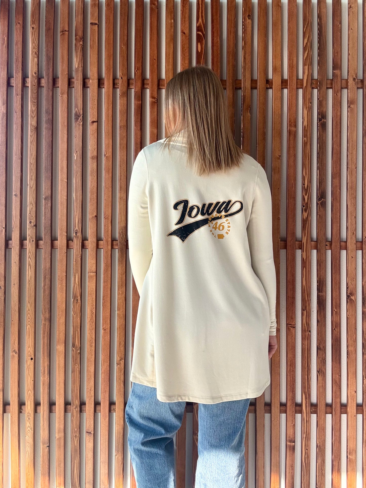 Hawkeye State '46 Hoodless Cardigan