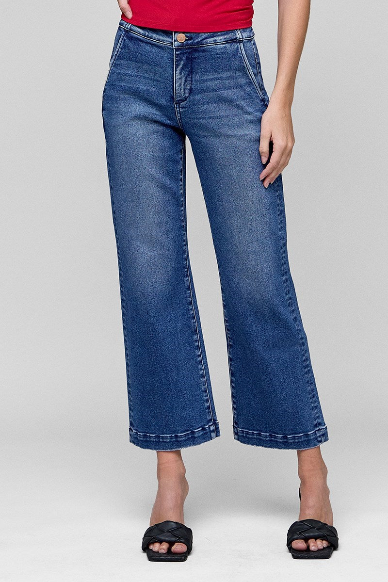 Iris TC HR Crop Boot Wide Waistband Risen Jeans