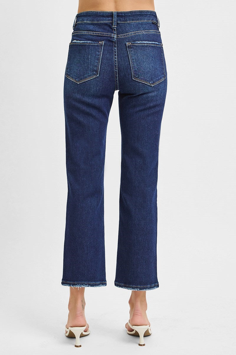 Addison HR Crop Straight Risen Jeans