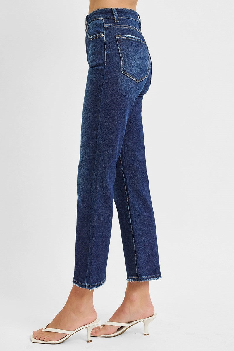 Addison HR Crop Straight Risen Jeans