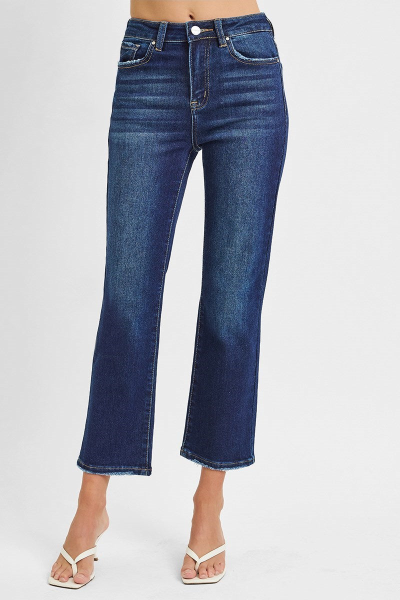 Addison HR Crop Straight Risen Jeans