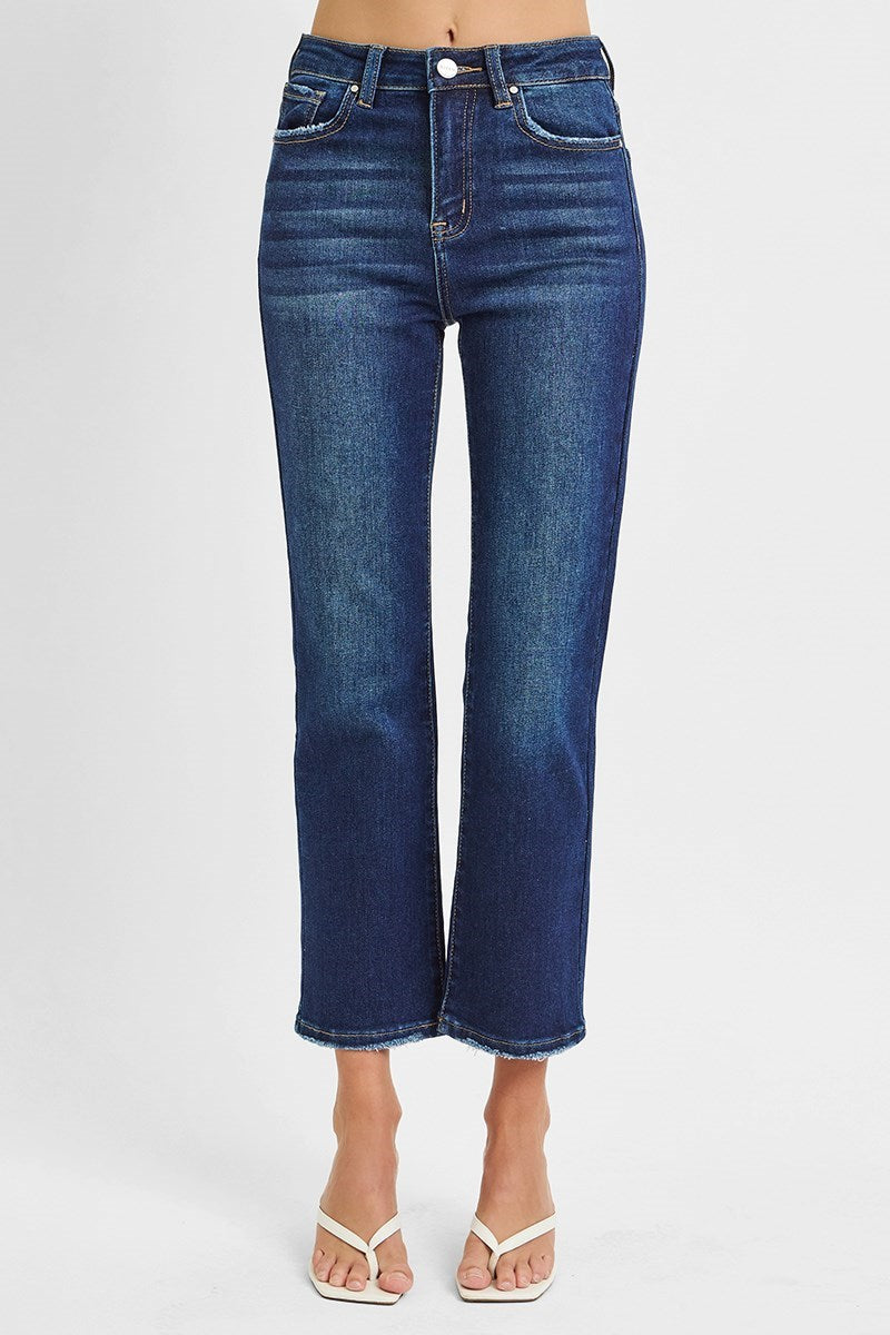 Addison HR Crop Straight Risen Jeans