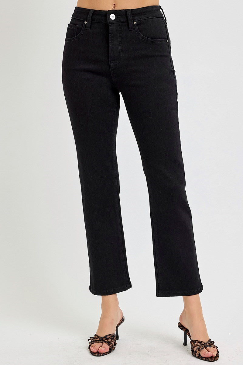 Grace TC HR Crop Straight Risen Jeans