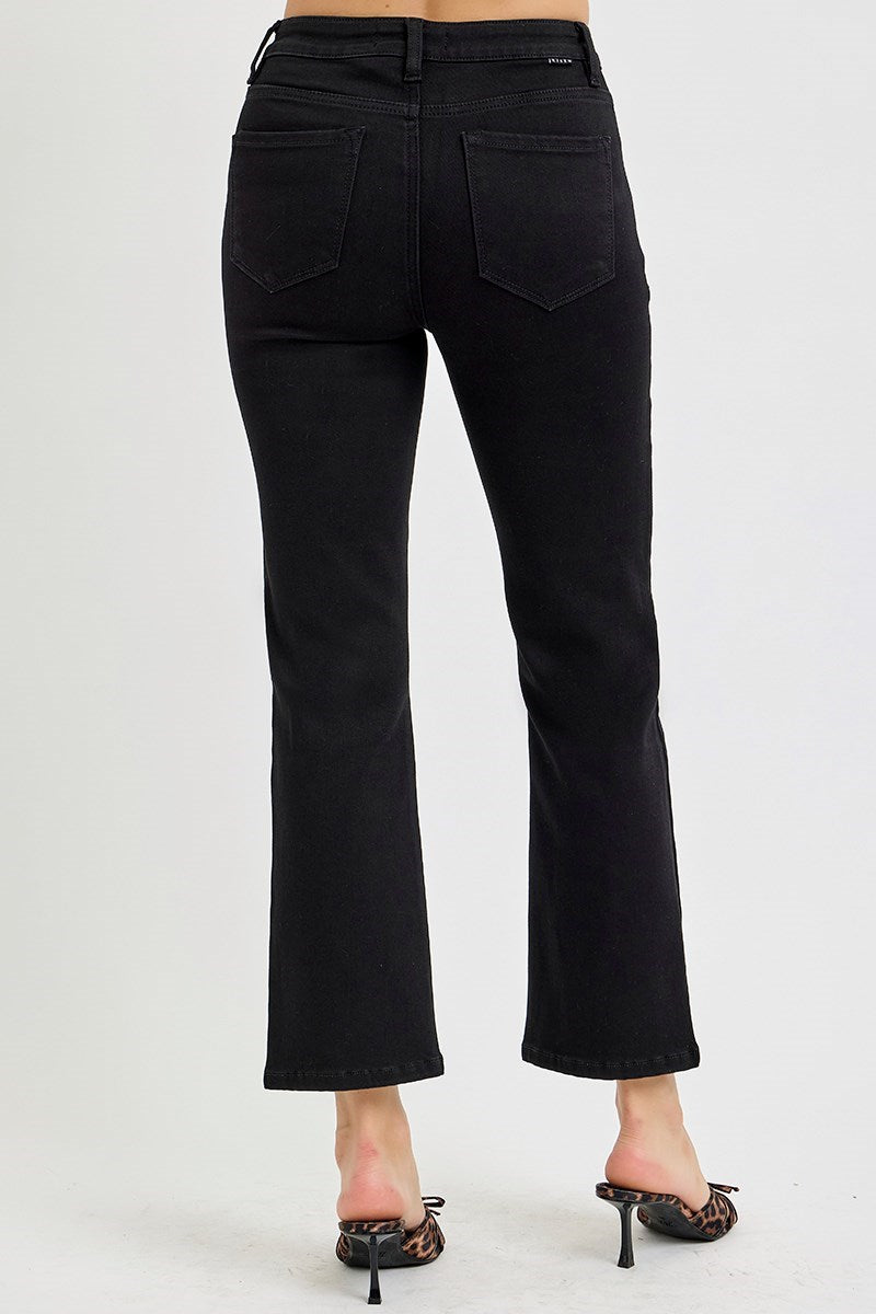 Grace TC HR Crop Straight Risen Jeans