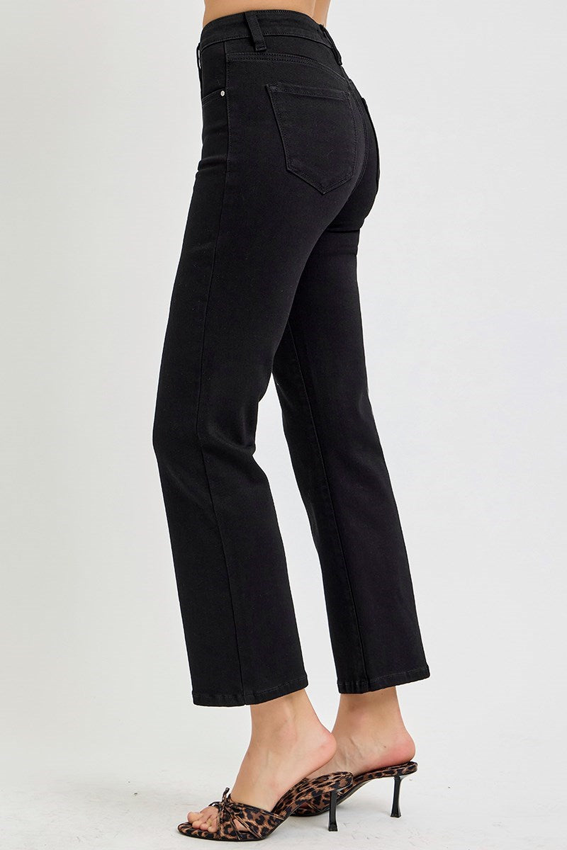 Grace TC HR Crop Straight Risen Jeans