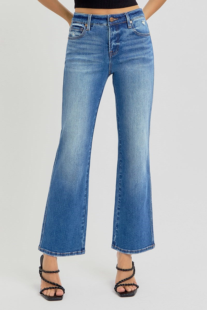Ella Tummy Control HR Ankle Straight Risen Jeans