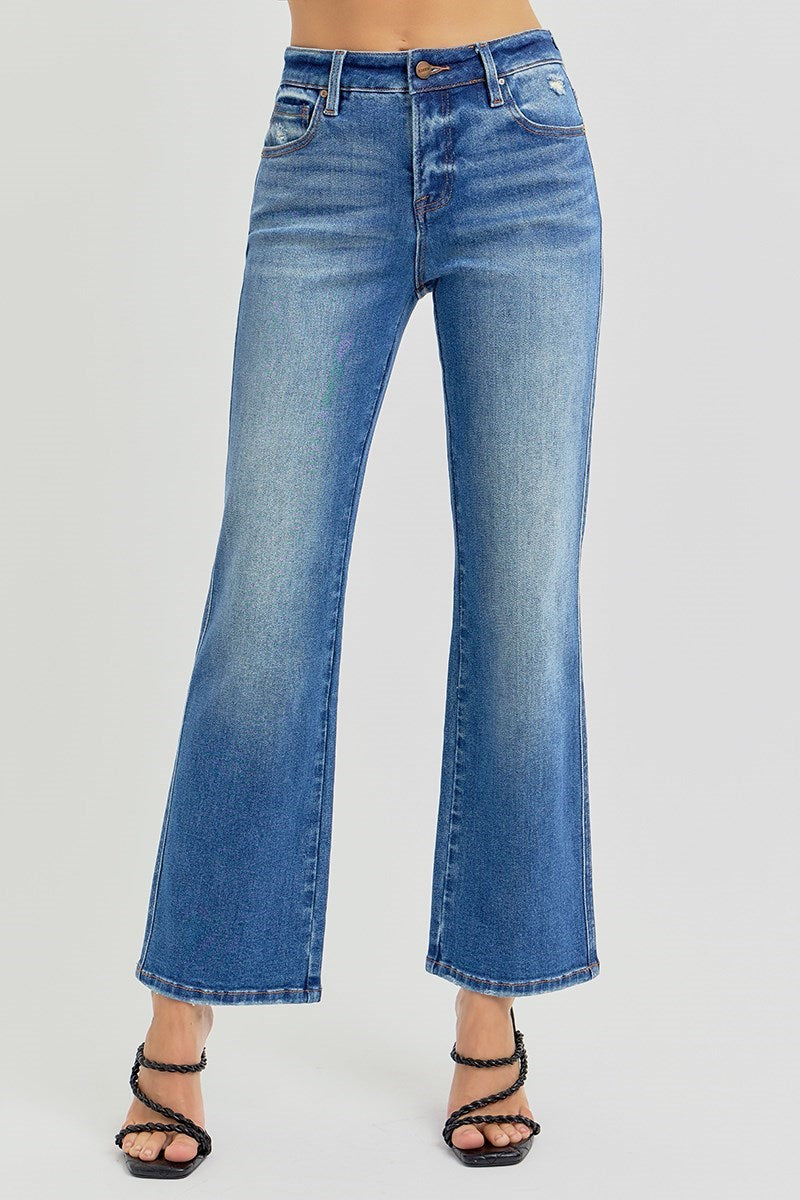 Ella Tummy Control HR Ankle Straight Risen Jeans