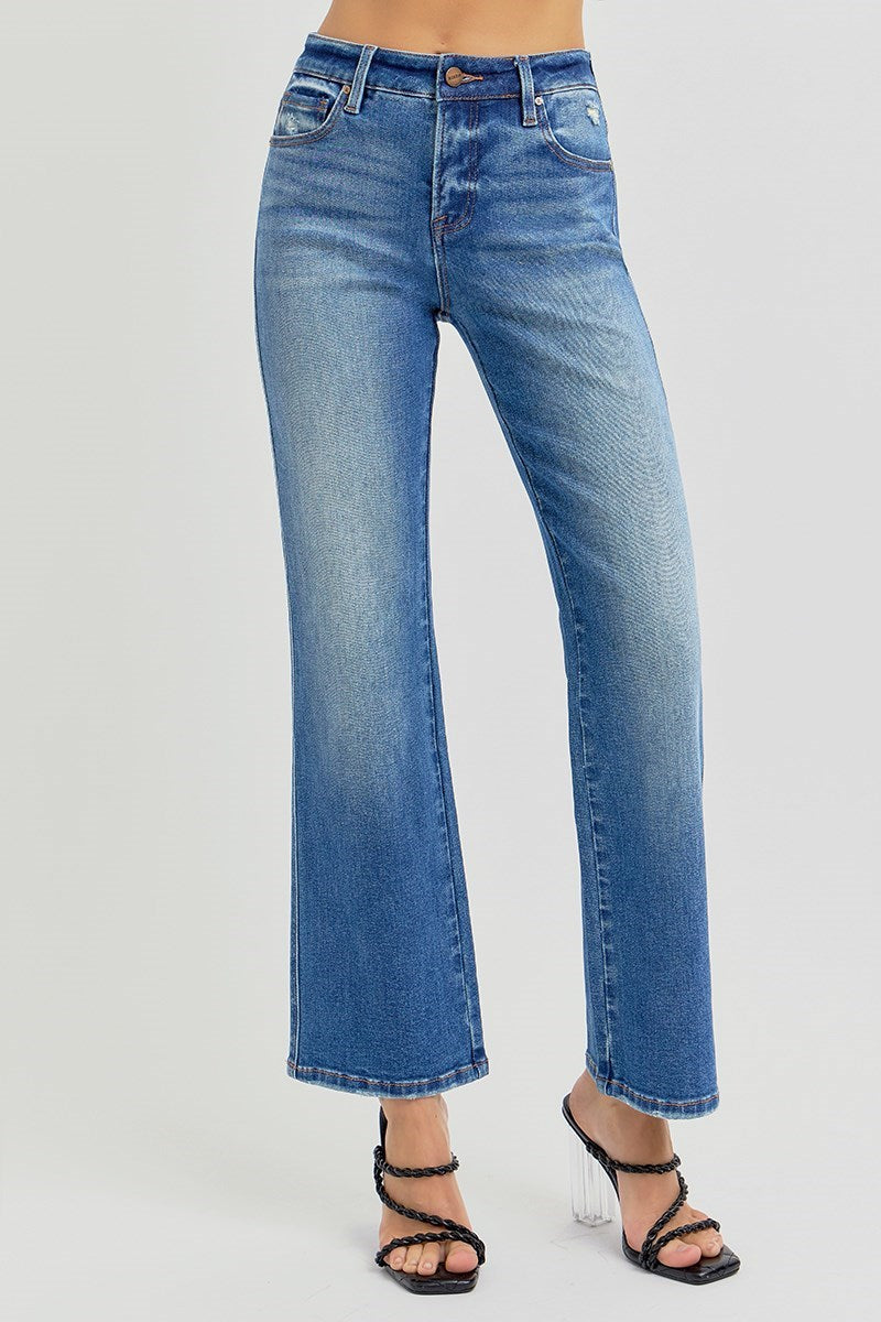 Ella Tummy Control HR Ankle Straight Risen Jeans