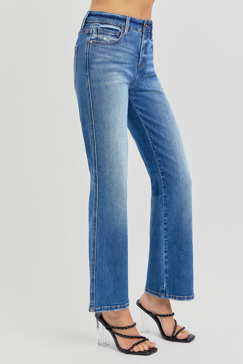Ella Tummy Control HR Ankle Straight Risen Jeans
