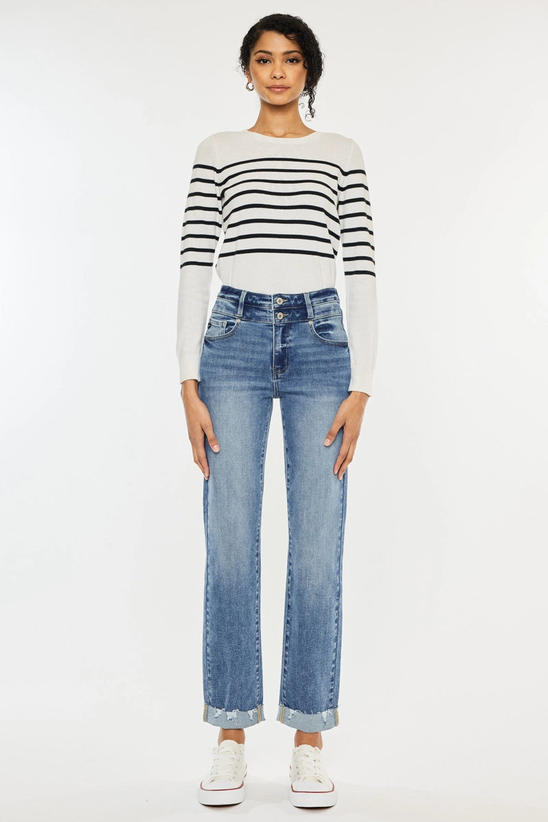Sutton HR Slim Straight KanCan Jeans