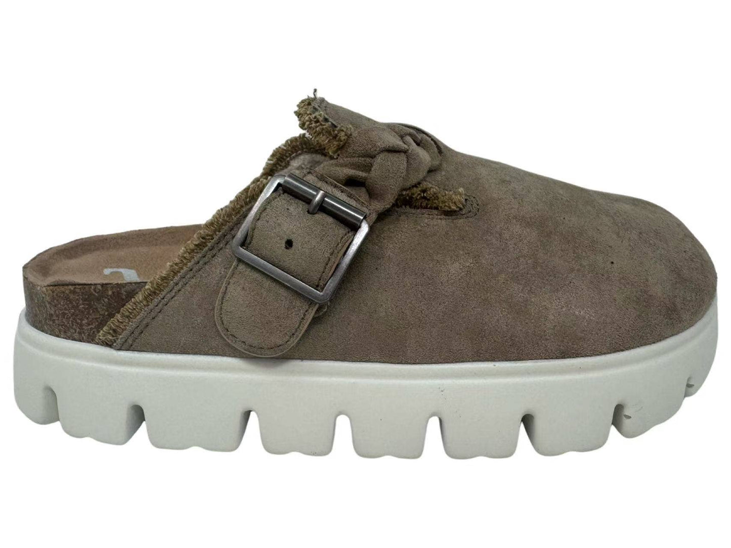 Cali Slip on Platform Mule - Taupe