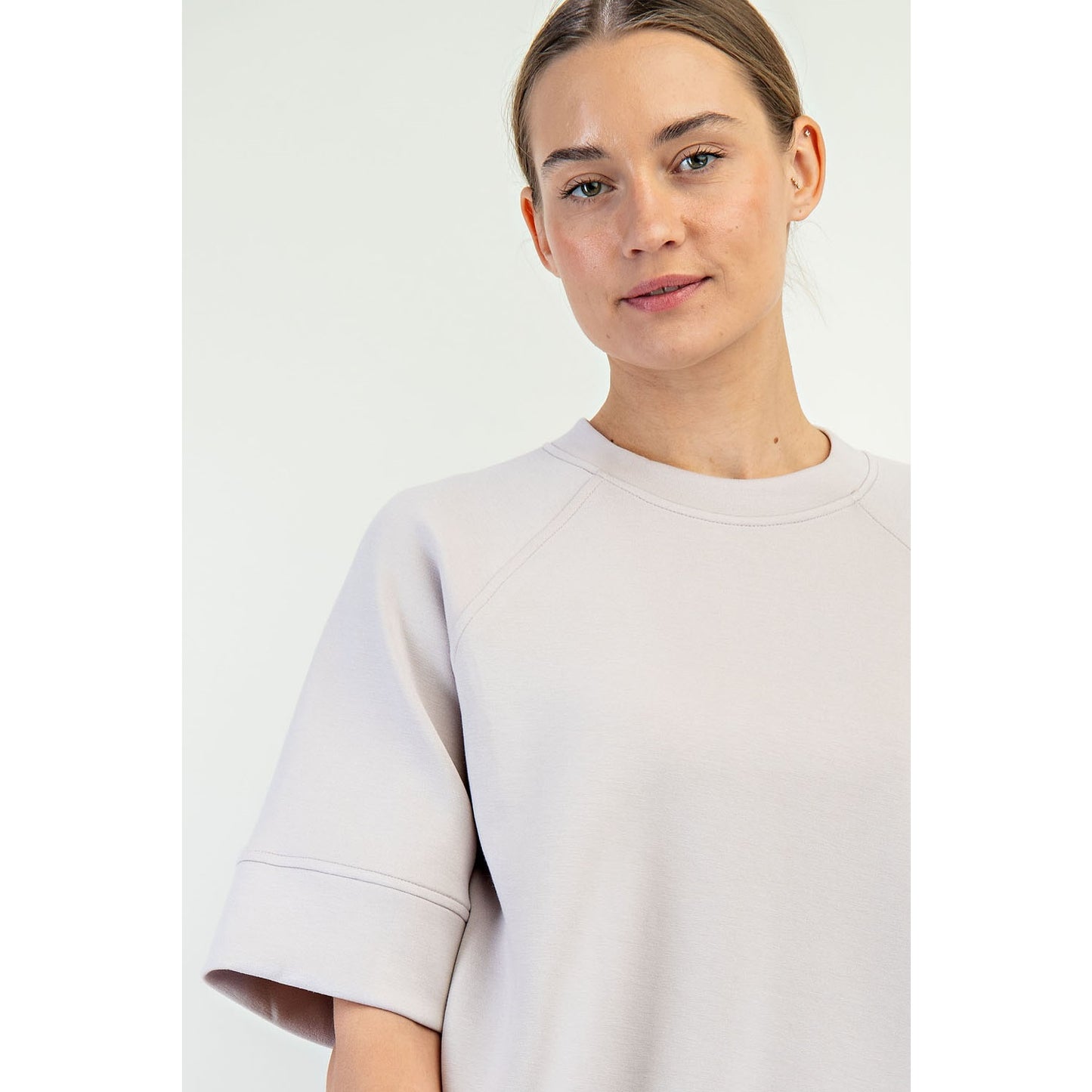 Modal Scuba Luxe Top - Mocha Cream