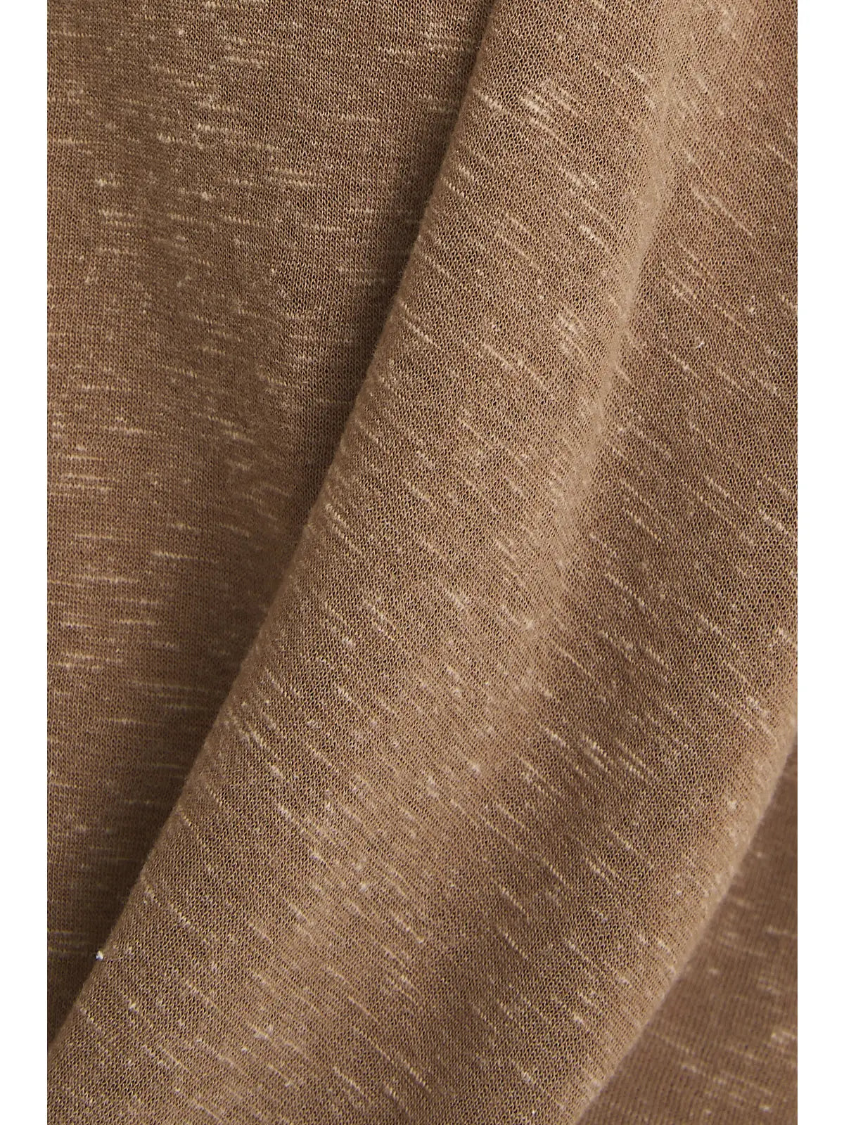 Front Twist Short Sleeve Top - Mocha