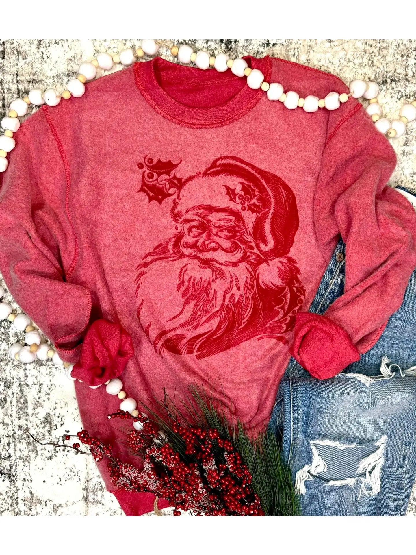Santa Inside Out Christmas Sweatshirt