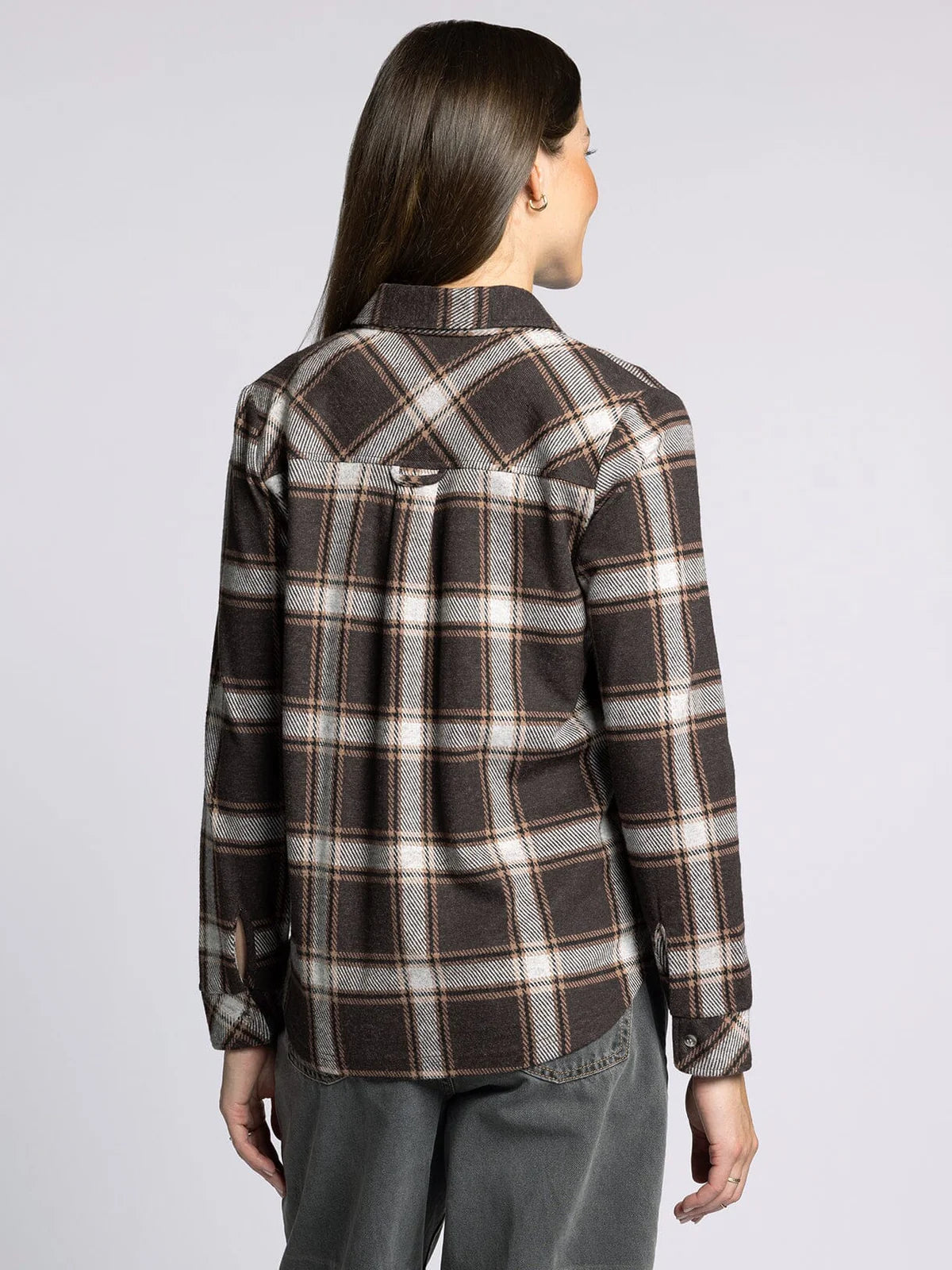 Cassian Shirt - Coffee Ivory Plaid