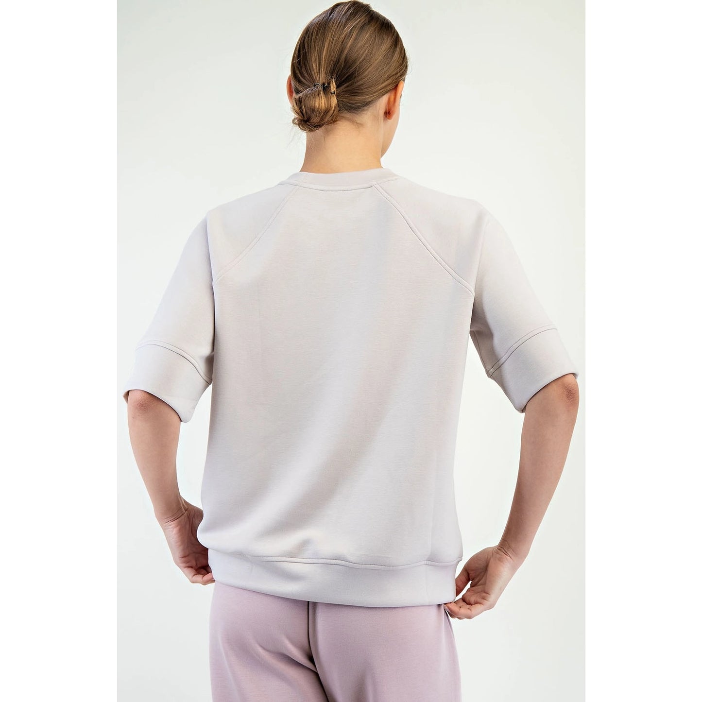 Modal Scuba Luxe Top - Mocha Cream