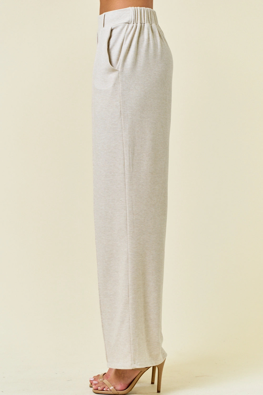 Buttery Soft Pintuck Elastic Waist Pants