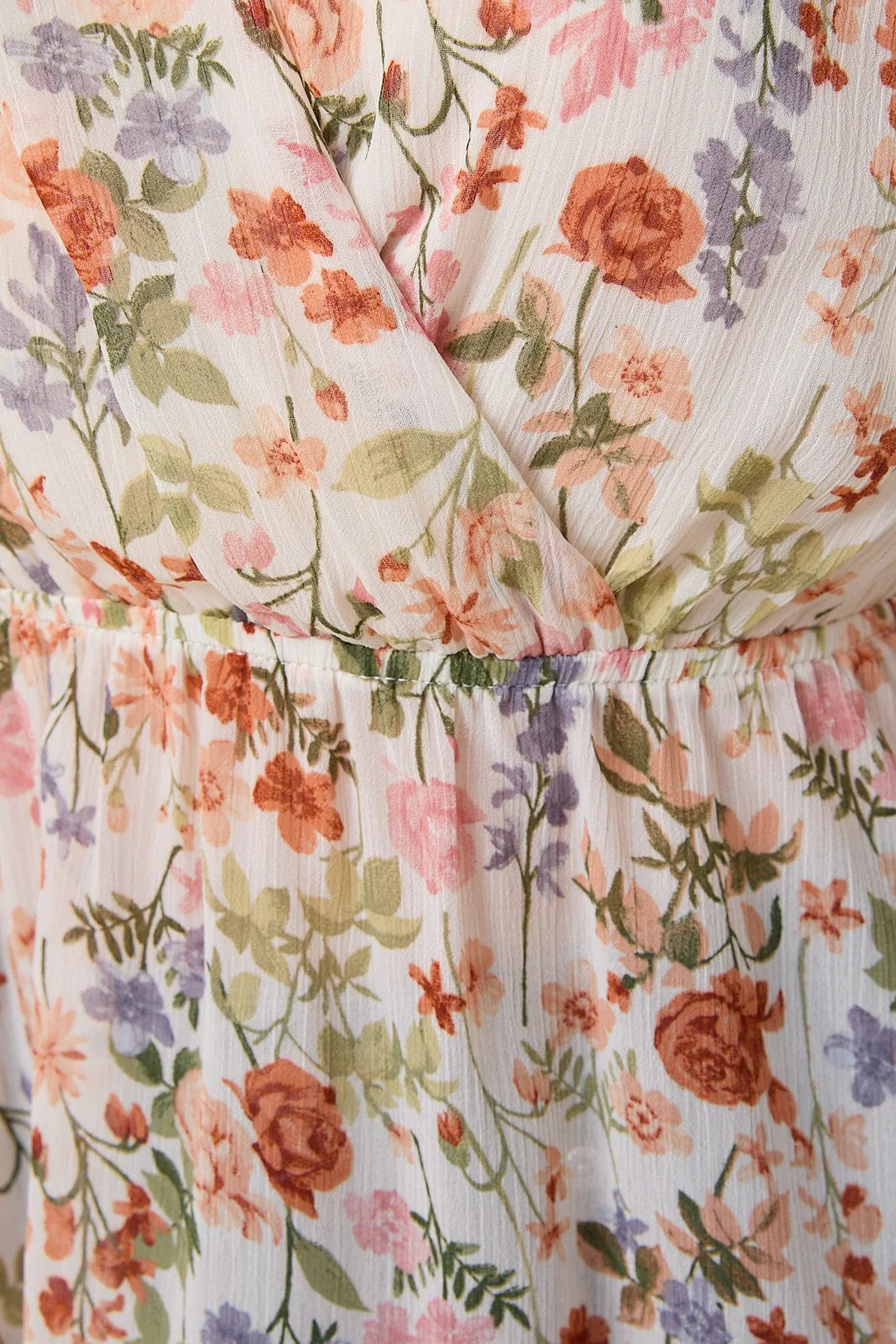 Floral Sleeveless Peplum Top - Ivory