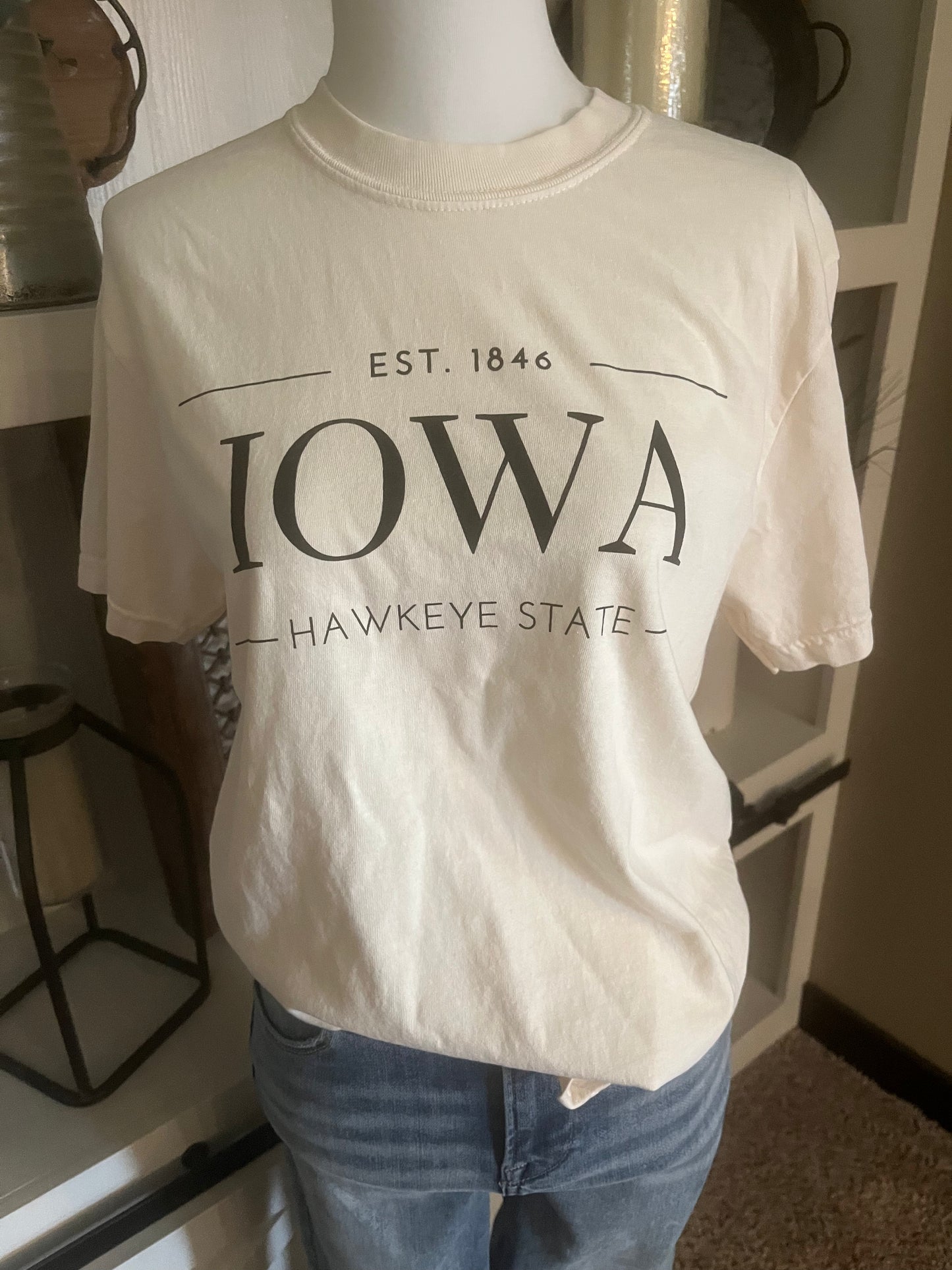 Est. 1846 Hawkeye State - Cream